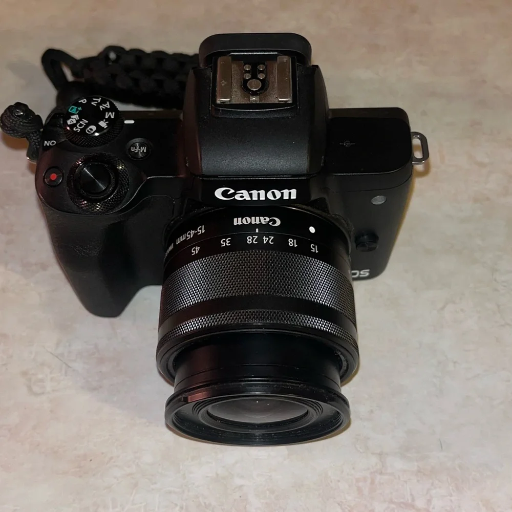 Canon Black Digital Camera with 50mm Lens